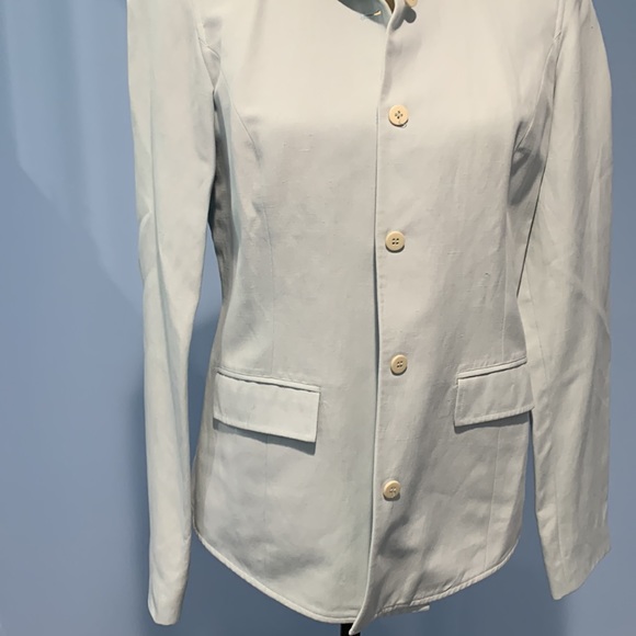 Moda Seta separate pants suit size 4 75%silk 25% linen - Picture 3 of 14